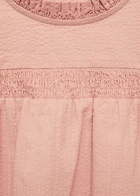 Textured cotton blouse