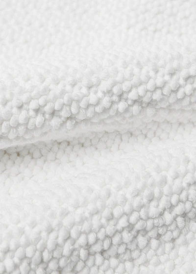 Reversible cotton woven bath mat