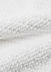 Reversible cotton woven bath mat