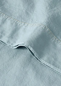 Children's washed cotton double-stitched pillowcase 45x110 cm