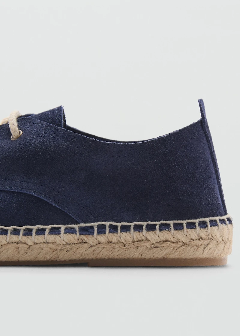 Laces suede espadrilles