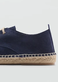 Laces suede espadrilles