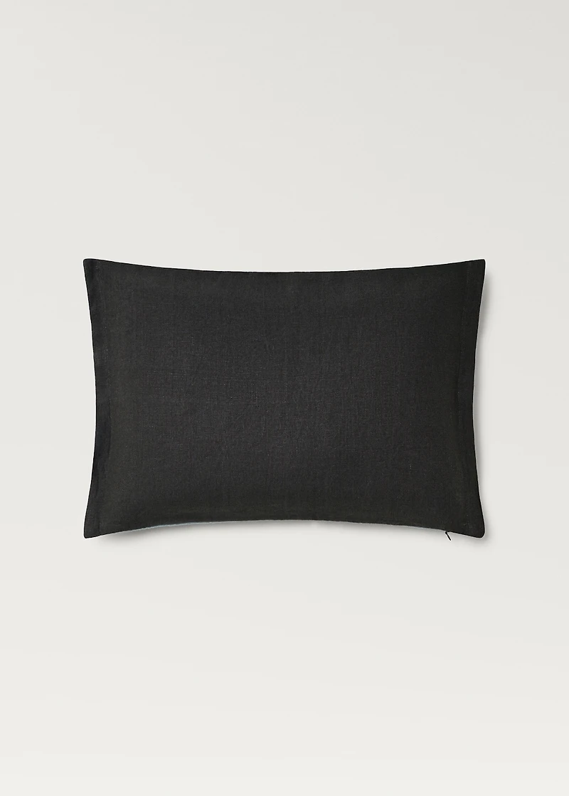 Two-tone linen cushion cover 40x60cm