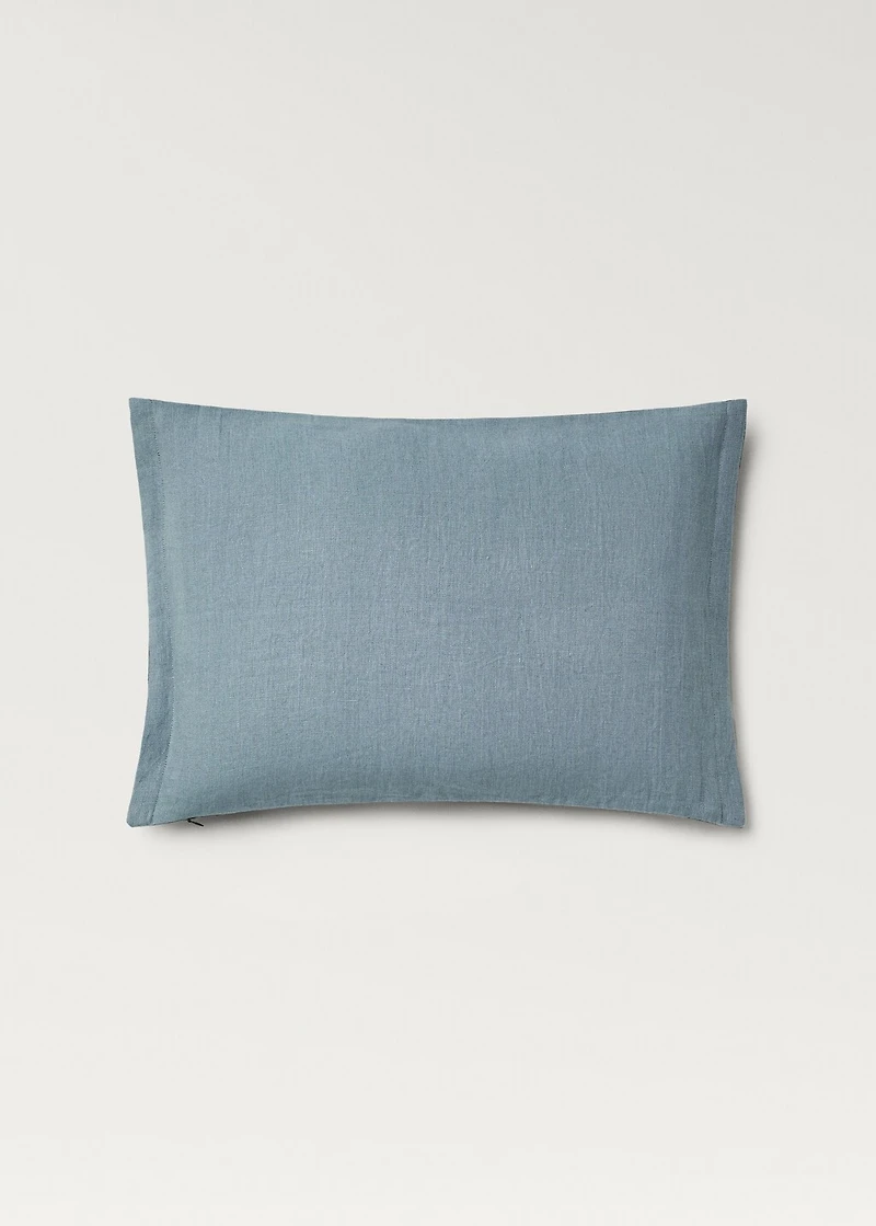 Two-tone linen cushion cover 40x60cm