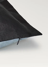 Two-tone linen cushion cover 40x60cm