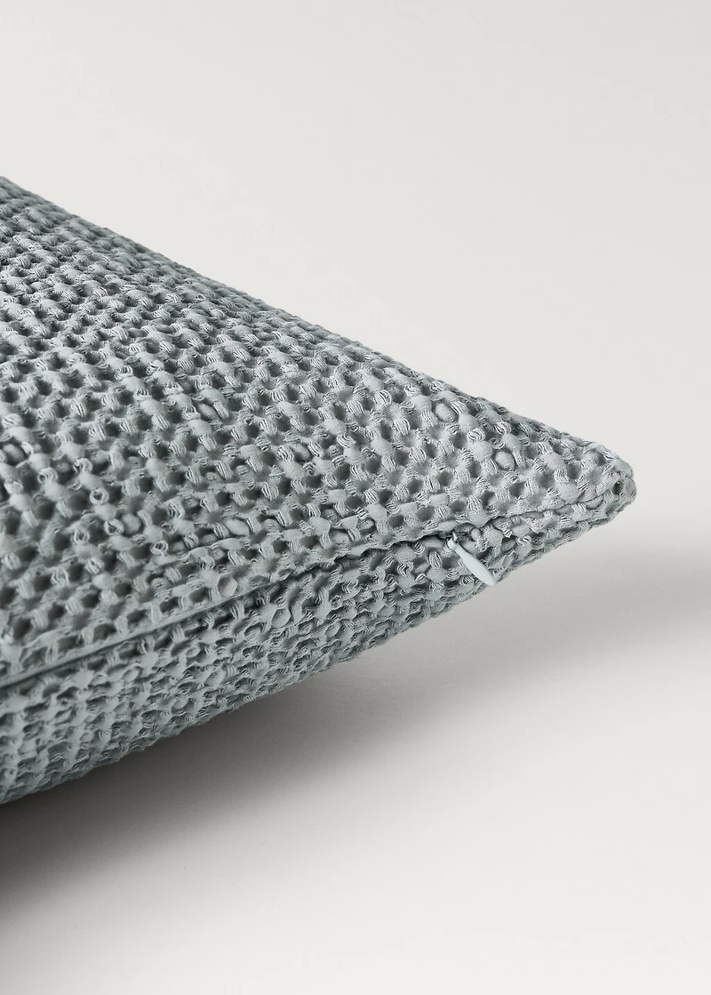 Children’s waffle-cotton garment-dyed cushion cover 40x40cm