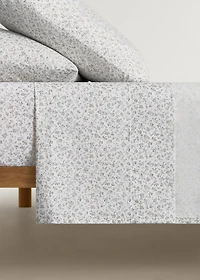 Children's cotton percale printed top sheet for 90 cm bed