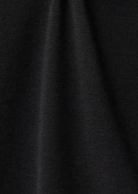 Short-sleeved wool-blend sweater