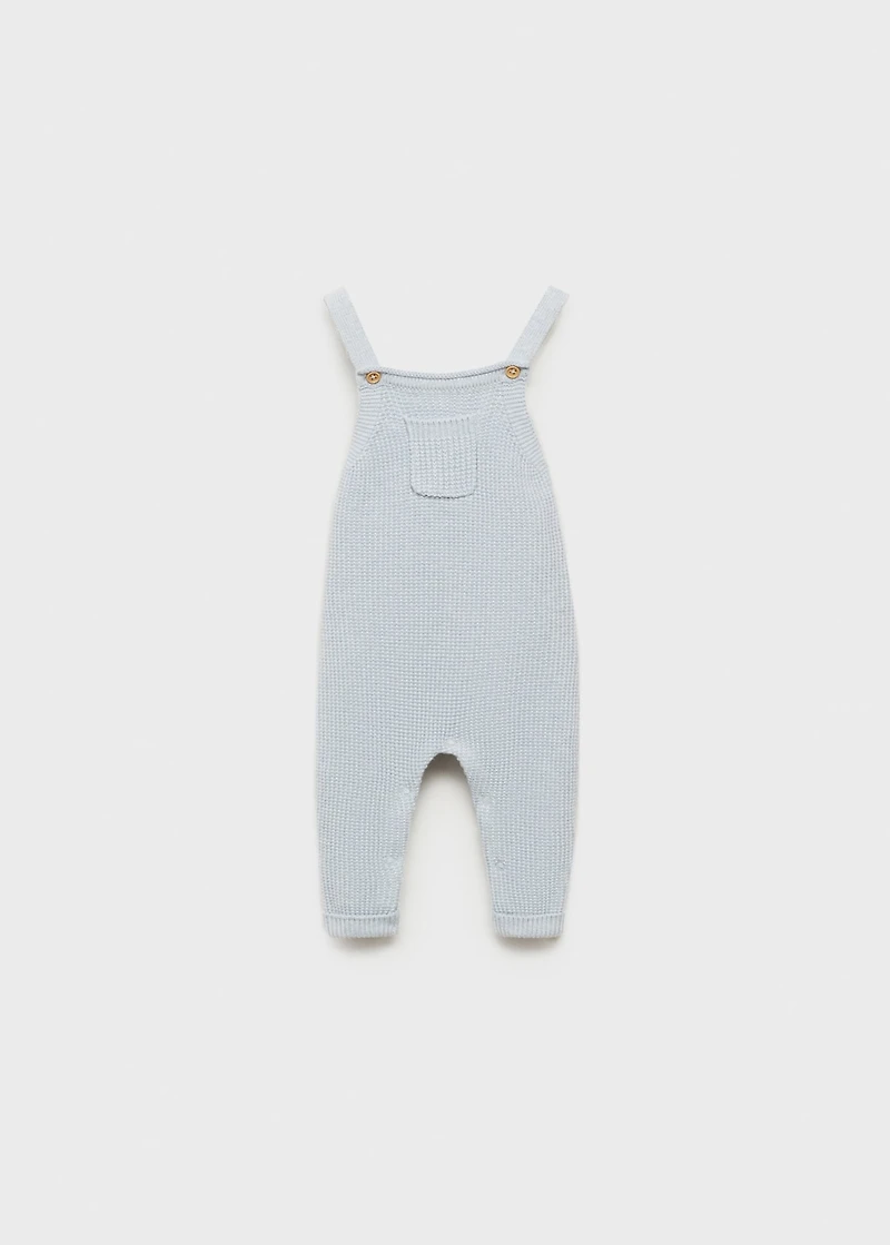 Long knitted dungarees