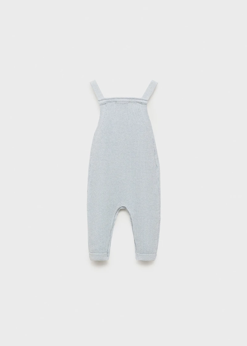 Long knitted dungarees