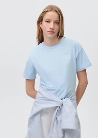 Message cotton T-shirt