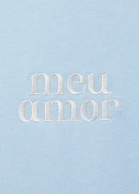 Message cotton T-shirt