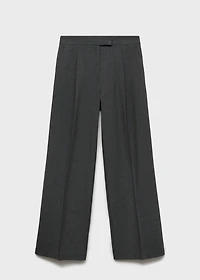 Straight-fit suit pants