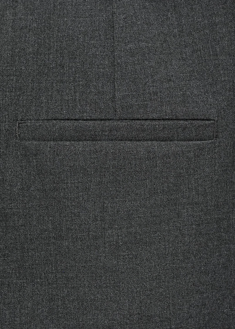 Straight-fit suit pants