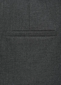 Straight-fit suit pants