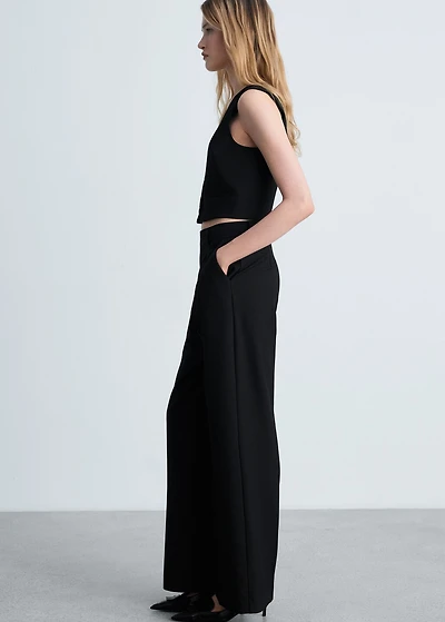 Straight suit trousers