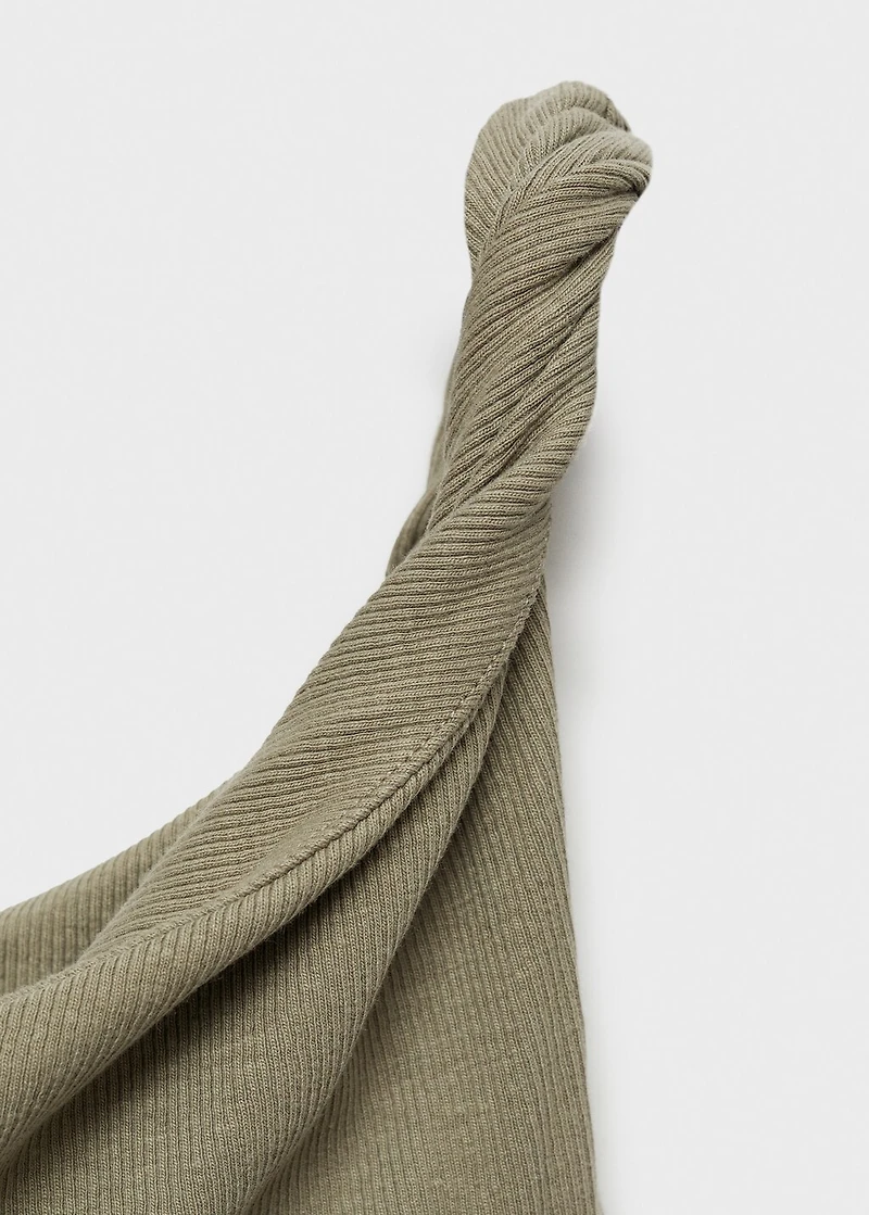 Asymmetrical cotton top