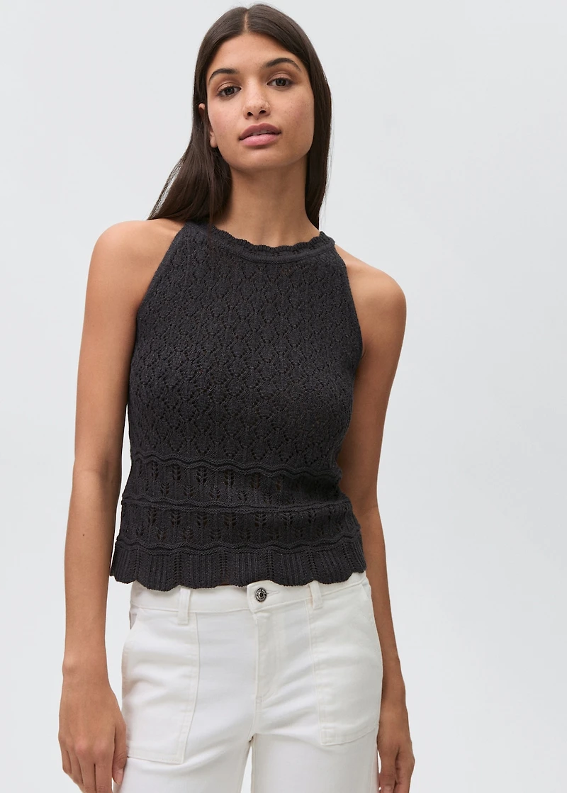 Broderie anglaise panel top