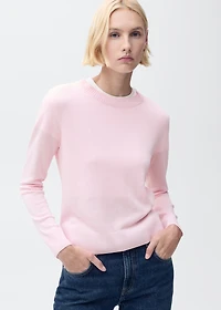 Linen-blend knitted sweater