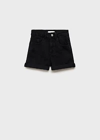 Straight-fit denim shorts