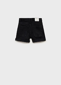 Straight-fit denim shorts