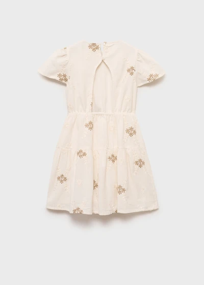 Short dress with embroidered detail