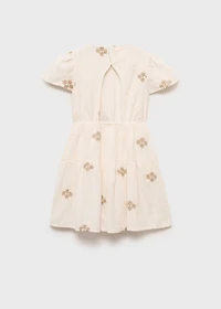 Short dress with embroidered detail