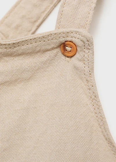 Cotton linen overalls