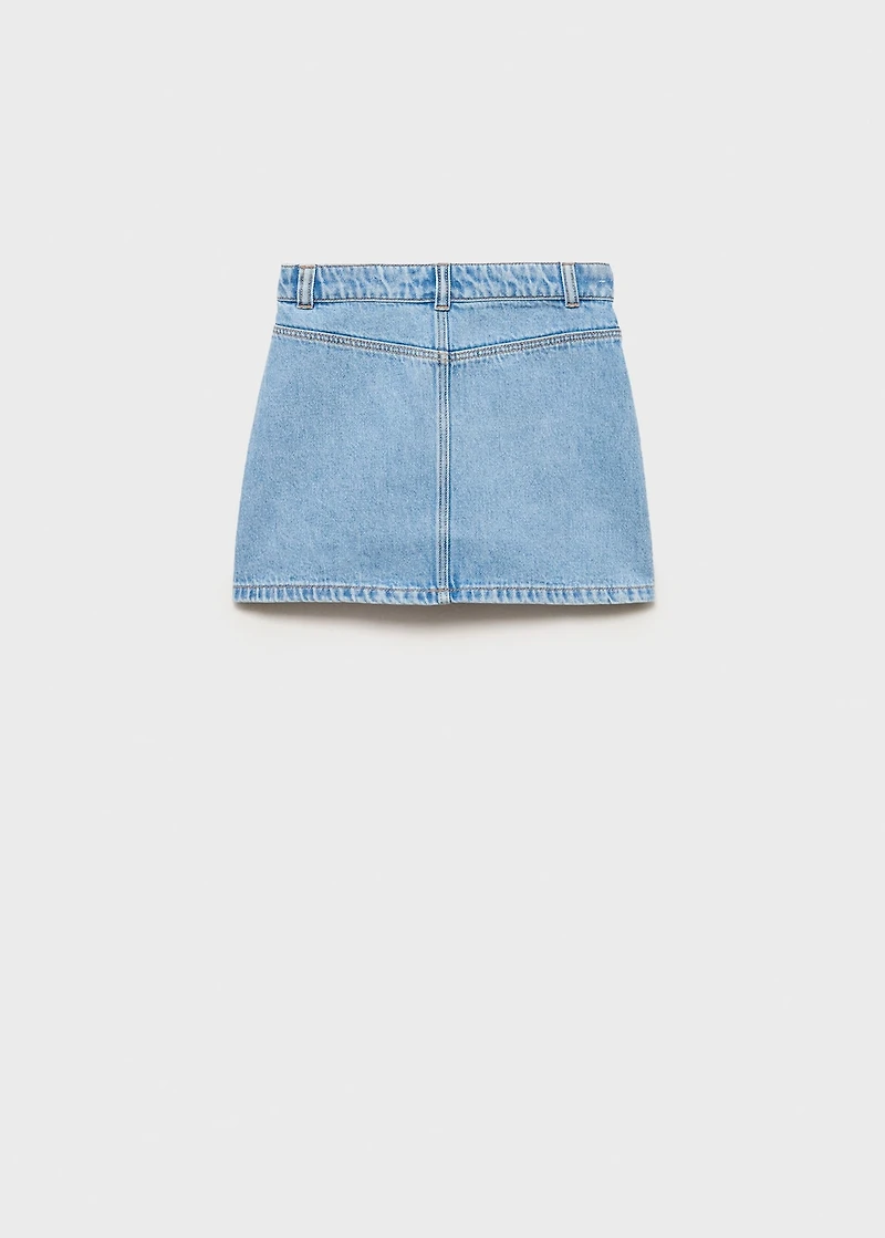 Denim short skirt