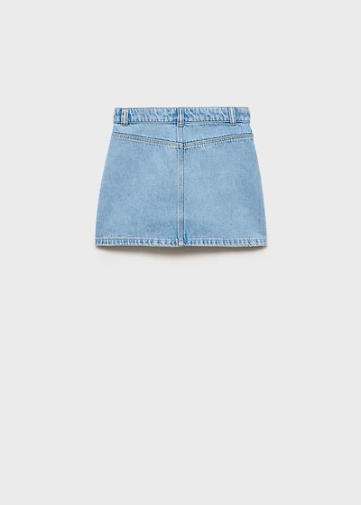 Denim short skirt