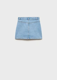 Denim short skirt