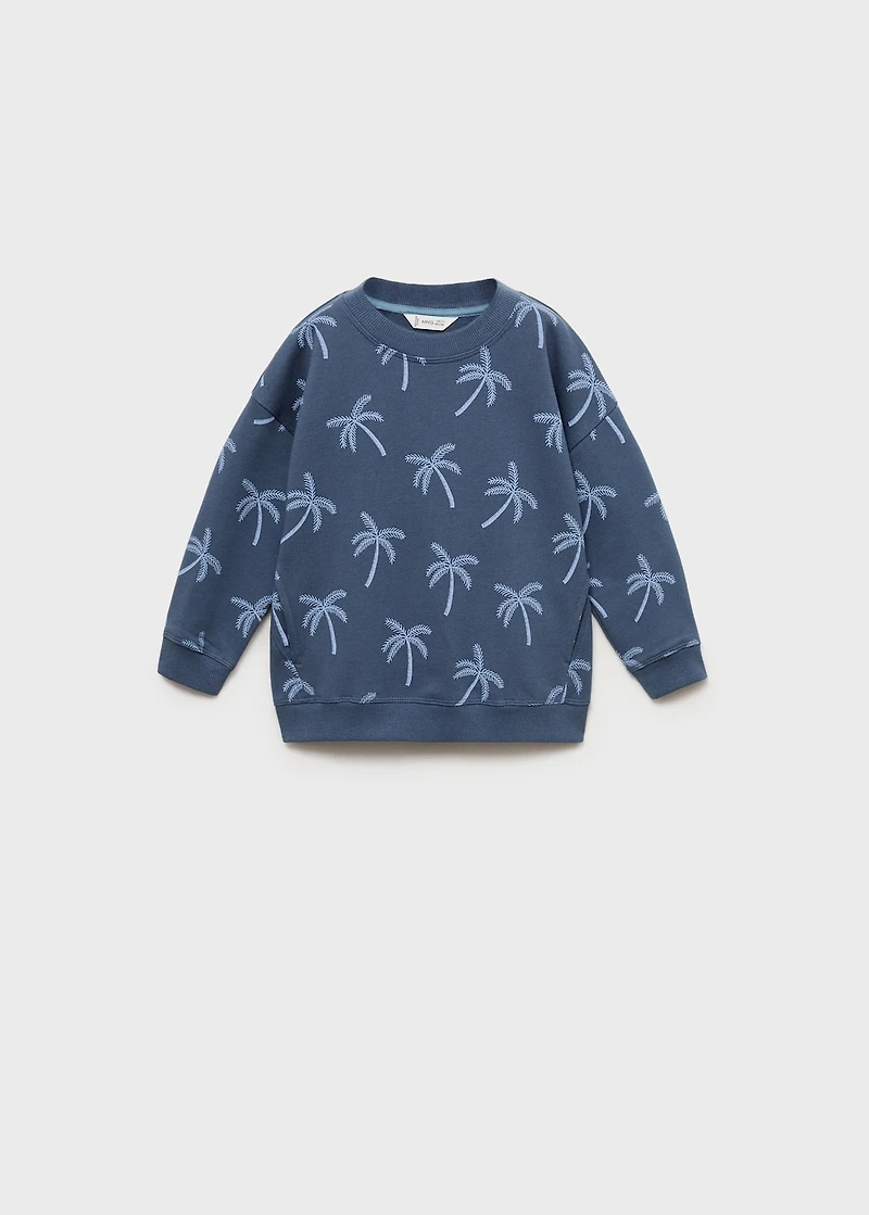 Palm trees printed sweatshirt