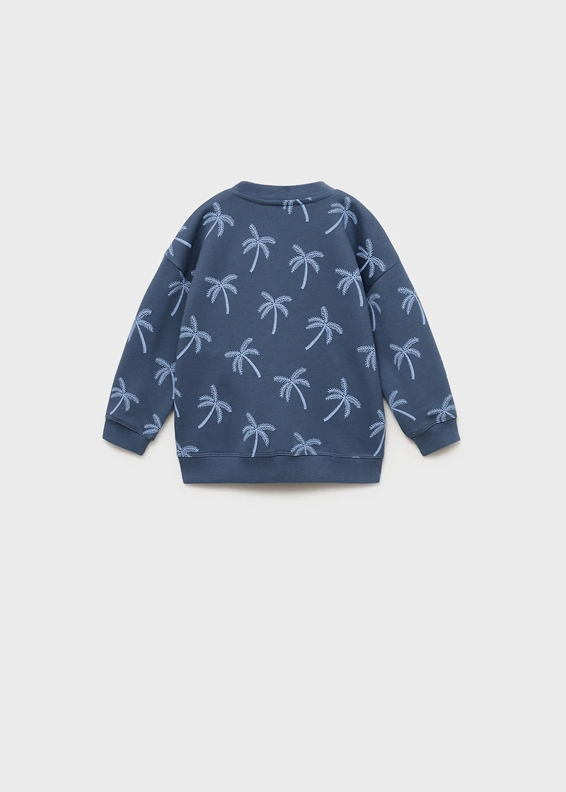 Palm trees printed sweatshirt