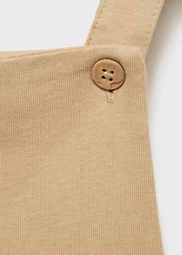 Knitted short dungarees