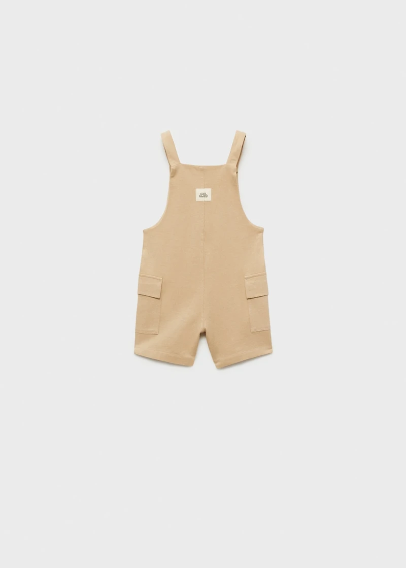 Knitted short dungarees