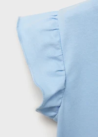 Ruffle embossed t-shirt