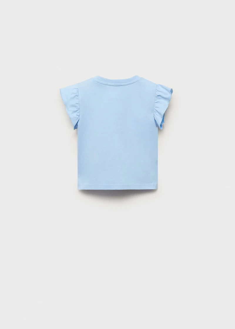 Ruffle embossed t-shirt