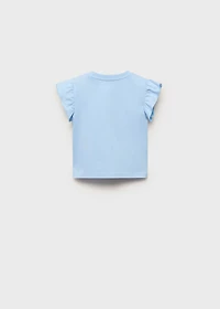 Ruffle embossed t-shirt