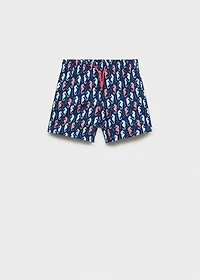 Seahorse-print swimsuit