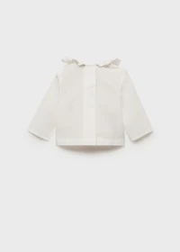 Cotton babydoll neck blouse