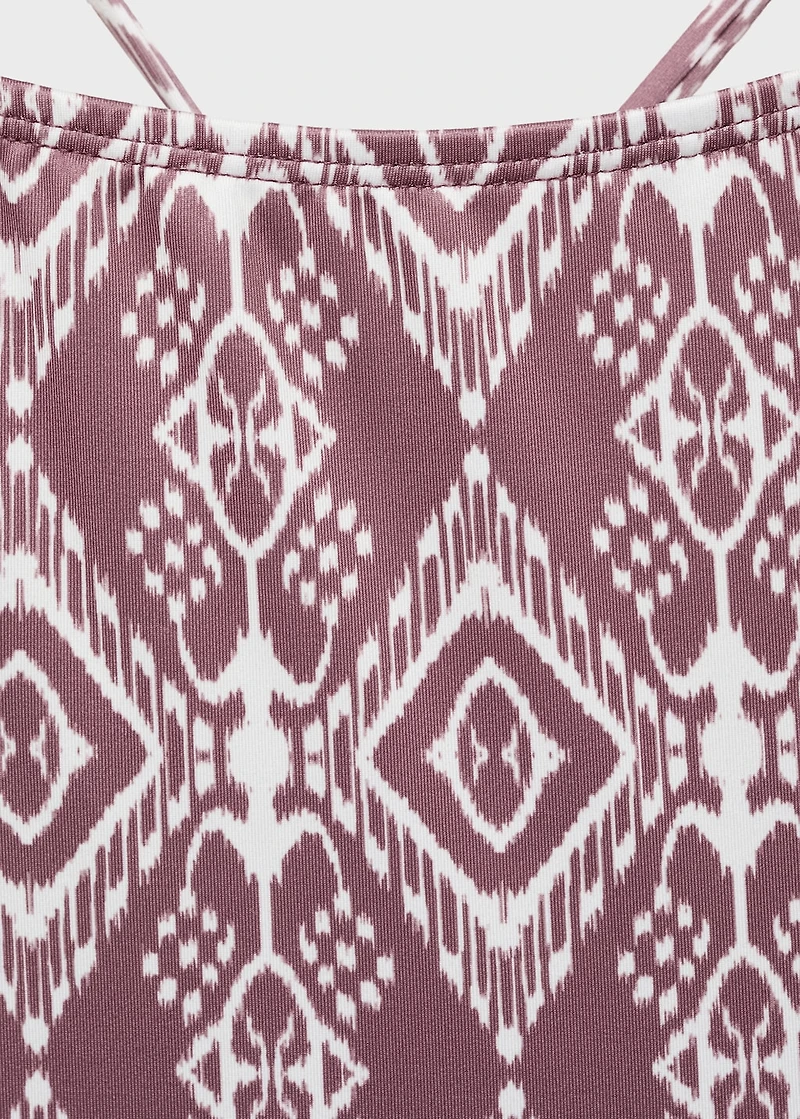 Ethnic-print swimsuit