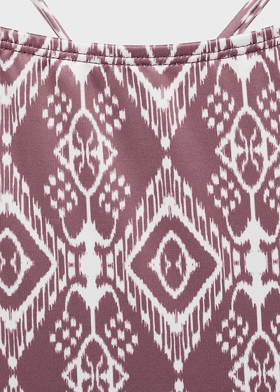 Ethnic-print swimsuit