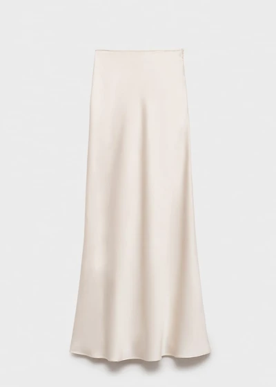 Satin maxi-skirt