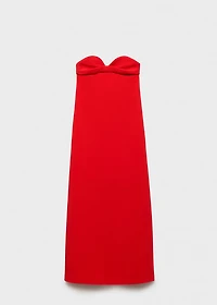 Strapless dress with sweetheart neckline