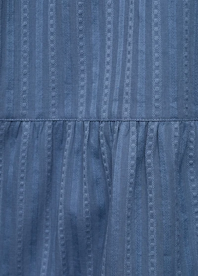 Maxi-dress with crochet panel