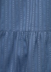 Maxi-dress with crochet panel