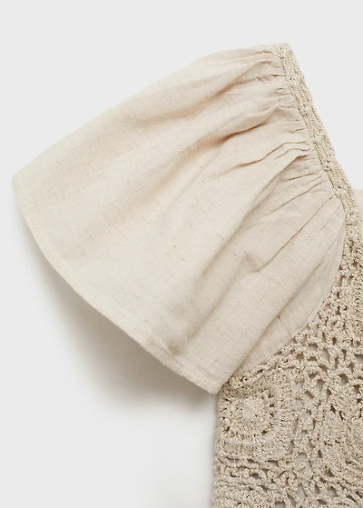 Jumpsuit with crochet detail