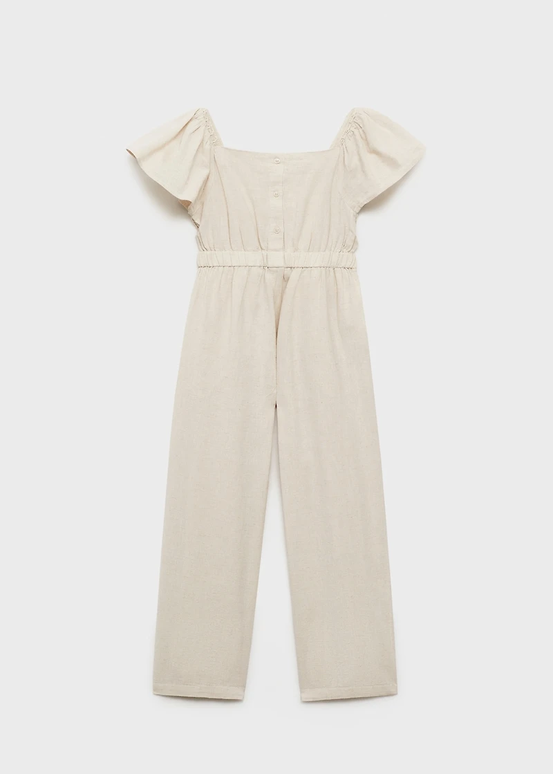 Jumpsuit with crochet detail