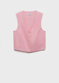 Linen suit waistcoat