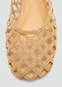 Natural fiber ballet flats